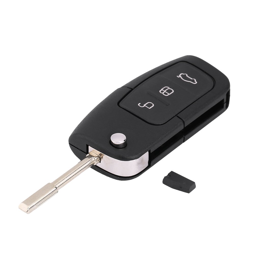 schlüssel für Focus mk2,ersatzschlüssel Fernbedienung,Autoschlüssel, Ersatz Fernbedienung Schlüssel 3-Tasten Remote Key Fob 433 MHz mit Chip 4D60 Ersatz für Focus Mondeo C Max S max von Tbest