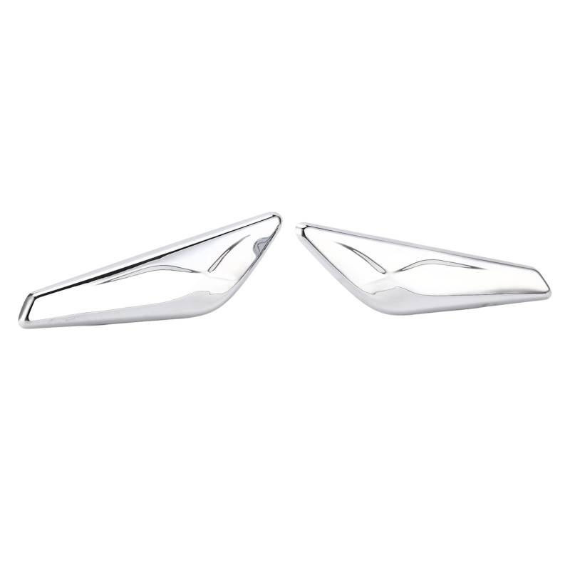 Chrom-Front-Finisher-Zierleiste, 2 Stück Frontfender-Chrom-Finisher 51117338569 Ersatz für X3 X4 F25 F26 2013-2017 von Tbest