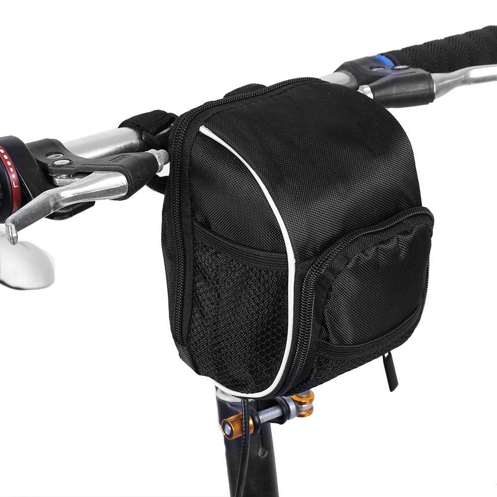 Tbest Fahrrad Lenkertasche, Fahrrad Lenkertasche Klickfix,Fahrrad Lenkertaschen Multifunktions-Fahrrad-Fronttasche Faltbare Frontrahmen-Tube-Pouch-Tasche Schnellverschluss Mit Regenschutz von Tbest