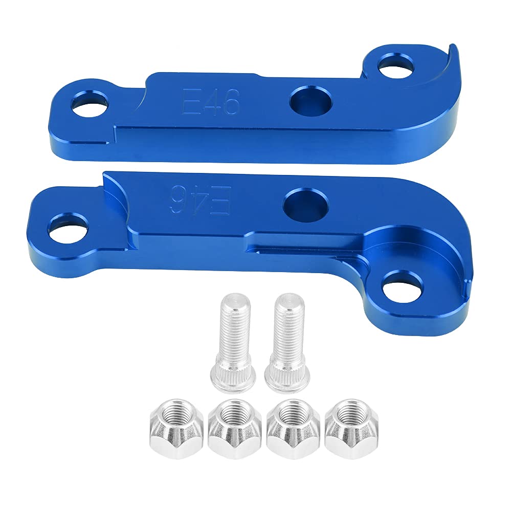 Gle Kit, E46 Lenkwinkel Kit, E46 Winkel Kit, E36 Winkel Kit Aluminium Power Tuning Drift Lock Adapter Kit Erhöhung des Lenkwinkels 25% für BMW E46 M3 Blau (Blau) von Tbest