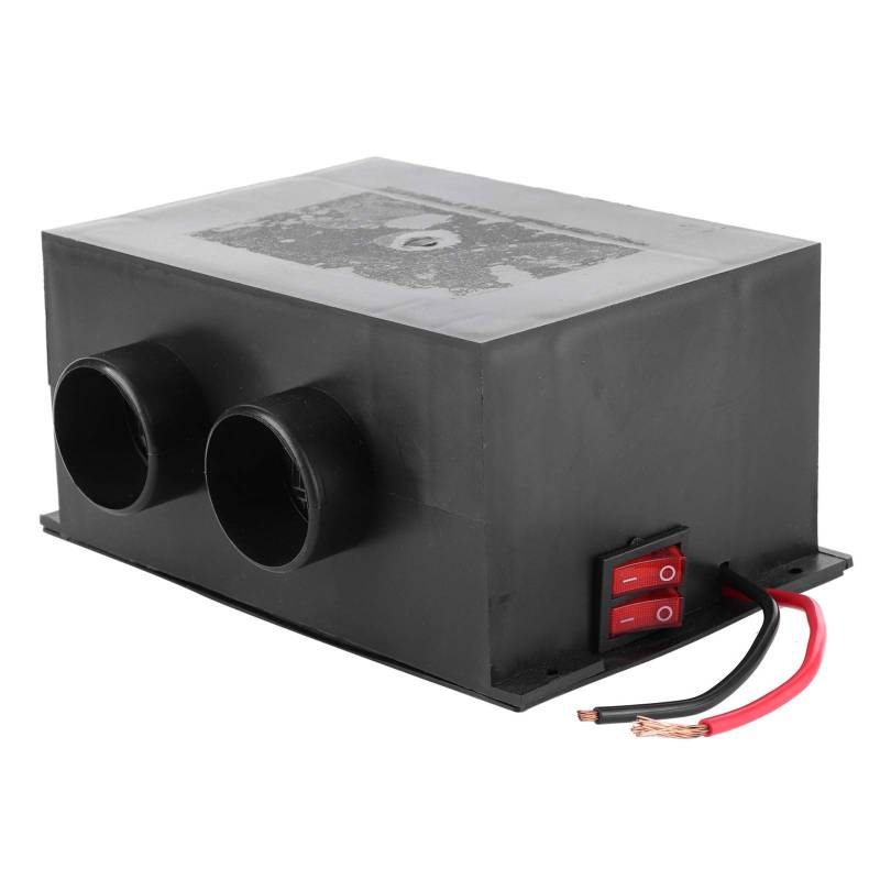 Heizung Traktor,Heizung 12 Volt,12V Heizung,Autoentfroster,12V 600W Autoheizung 2-Loch Tragbar Winter Schnellheizung Wärmer Frost Entfernen Von Geräuschlosem Universal Auto Interieur Zubehör von Tbest