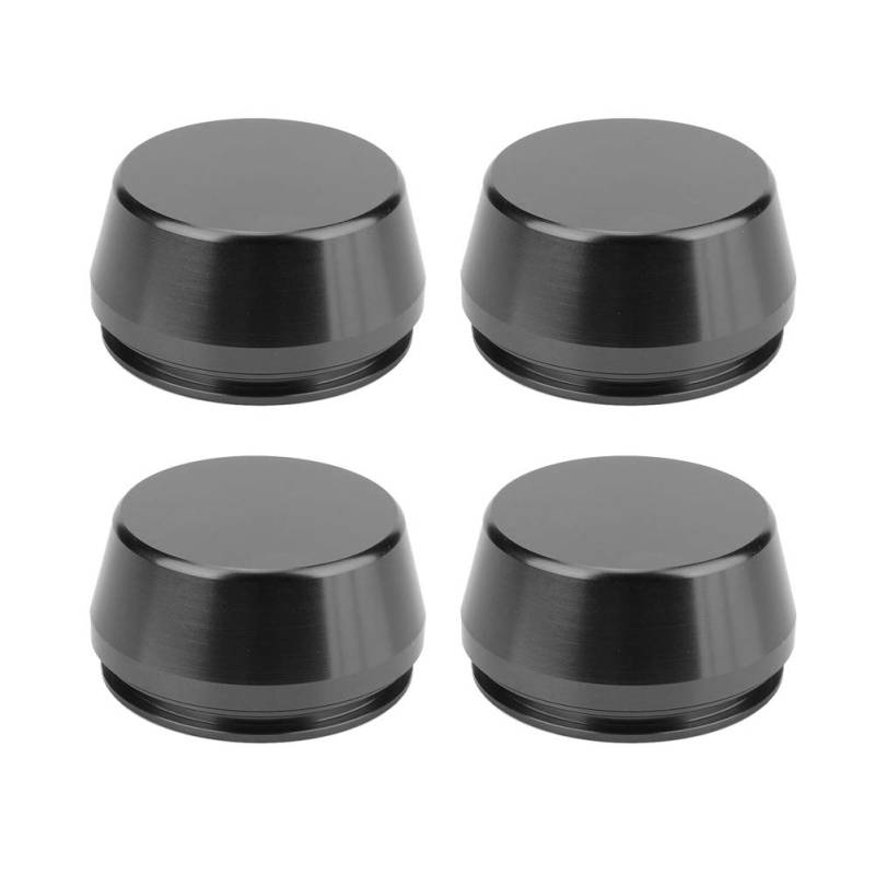 Nabenkappen 57Mm Schwarz,Radnabenkappen Aluminium,Radkappe,4Pcs 56Mm/2.2In Universalfelge Mittelkappe Nabenabdeckung Aluminium Alloy Modified Part(Schwarz) von Tbest