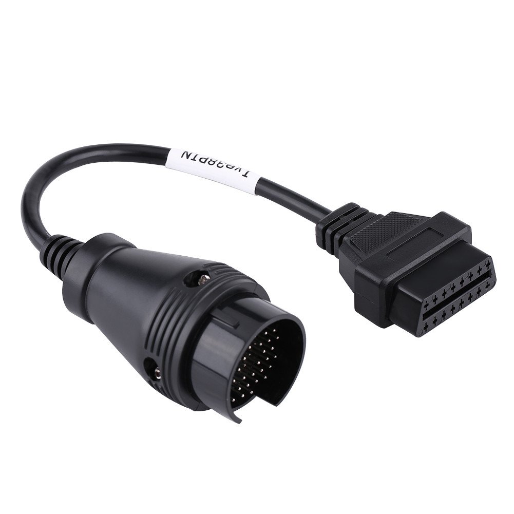 Obd Adapter Rund Iveco 38 Auf 16,W140 Obd 38,Icarsoft 38 Pin Adapter Für,Adapterkabel,Diagnosekabel,38-Poliges Bis 16-Poliges Obd2-Adapteranschluss-Diagnosekabel Für Lkw von Tbest