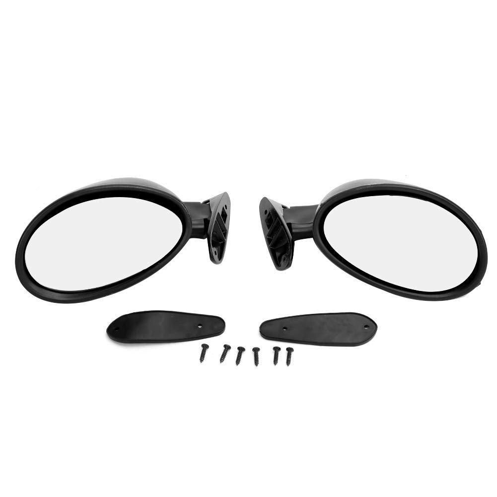 Oldtimer Spiegel,Autospiegel,1 Paar Schwarzer Universal-Seitentür-Rückspiegel Oldtimer-Modifikationszubehör Oldtimer Spiegel,Autospiegel,1 Paar Schwarzer Universal-Seitentür-Rückspiegel Oldtimer-Modifikationszubehör von Tbest
