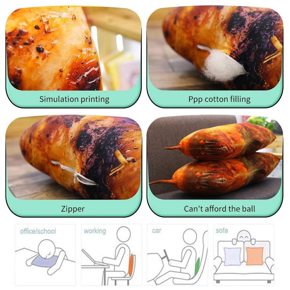 Simulation Hühnchenbein Plüsch Spielzeug Weichkissen für Wohnkultur 20 Cm (2) von Tbest