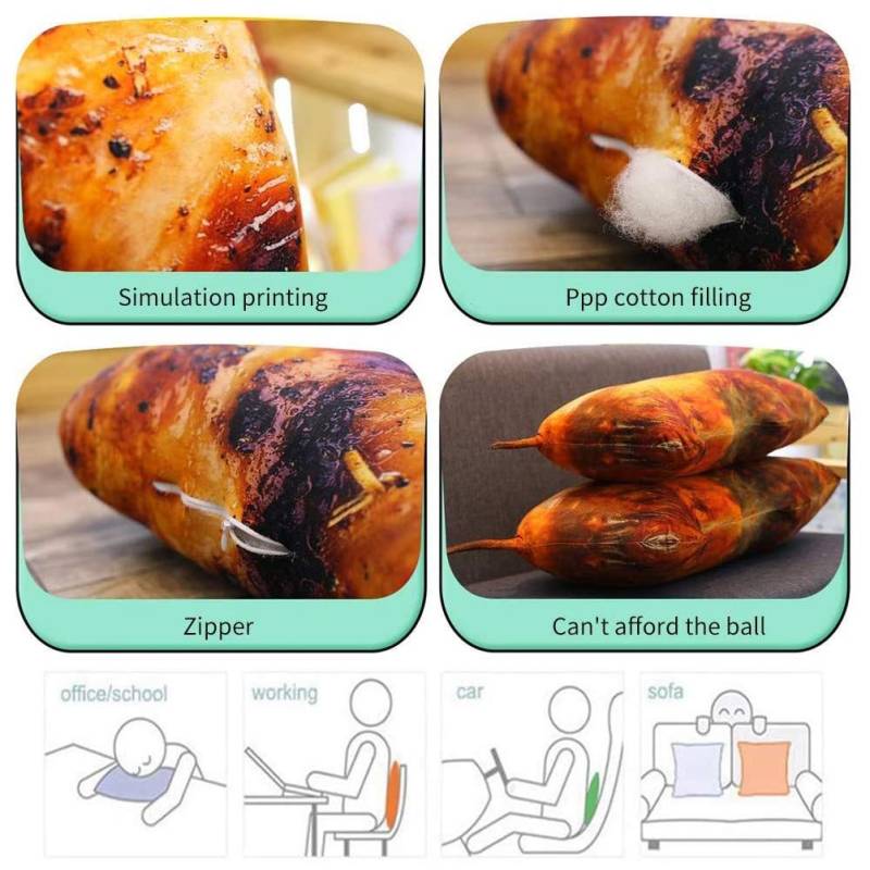 Simulation Hühnchenbein Plüsch Spielzeug Weichkissen für Wohnkultur 20 Cm (2) von Tbest