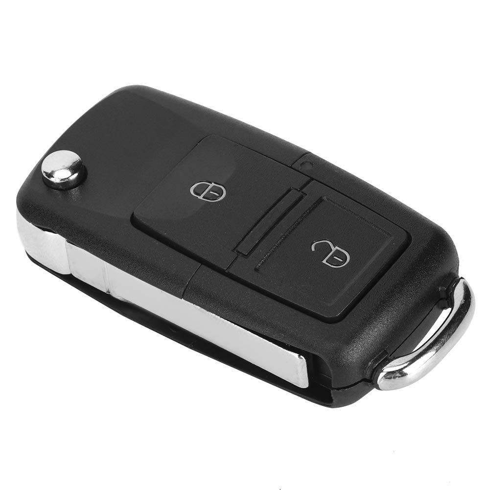 Tbest Remote Start Smart Car Remote Schlüsselanhänger 433 MHz 2 Tasten mit Id48 Chip 1J0959753Ct Passend für Vario 2000-2008 von Tbest