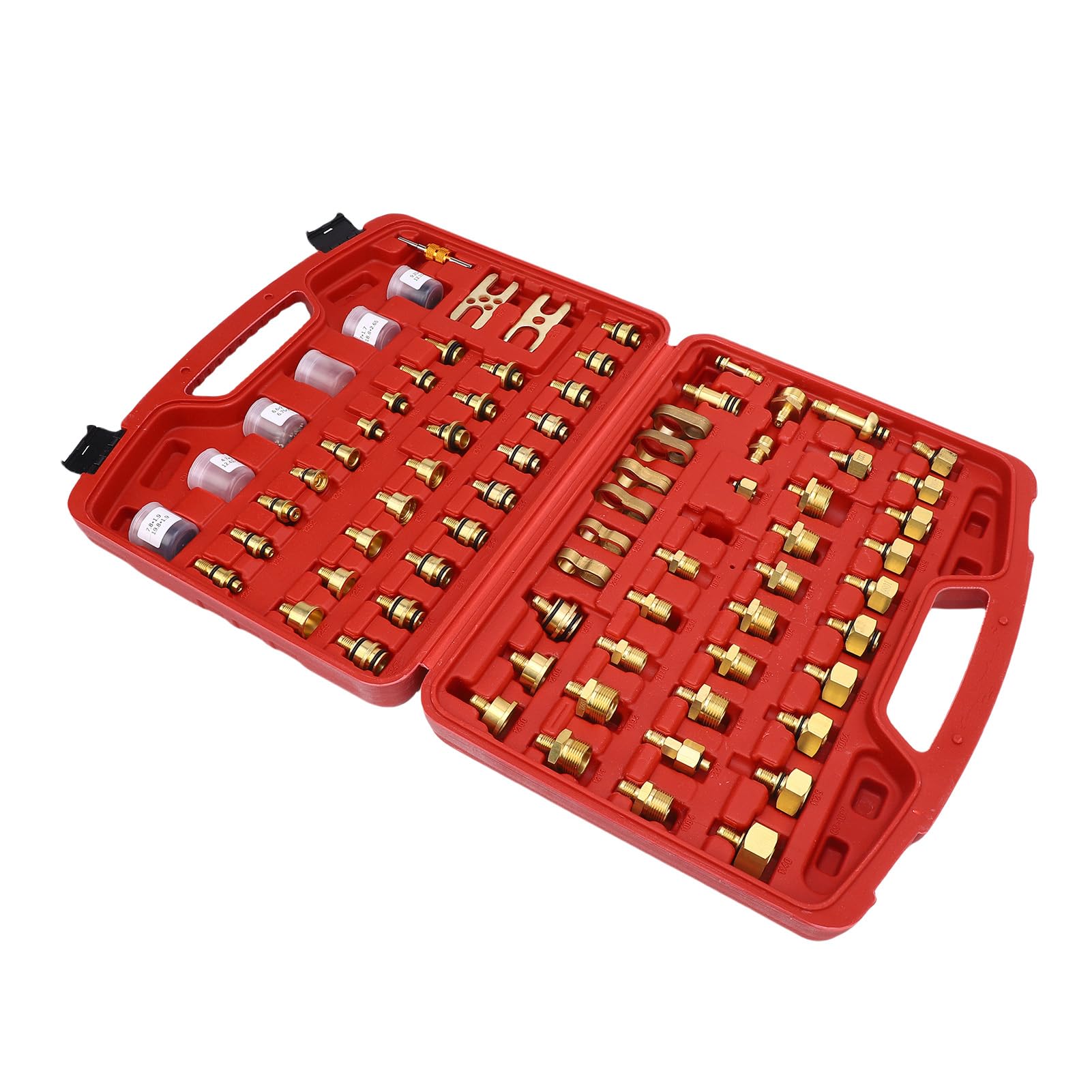 Tbest Reparaturwerkzeug für Automatische Leckerdeckung, Automobilklimaanlagen-Lecketest-Kit-Messing-Wechselstrom-Leck-Erkennungswerkzeug für Auto-LKW-Auto-AC Asian-Modelle Messing Tbest Reparaturwerkzeug für Automatische Leckerdeckung, Automobilklimaanlagen-Lecketest-Kit-Messing-Wechselstrom-Leck-Erkennungswerkzeug für Auto-LKW-Auto-AC Asian-Modelle Messing von Tbest