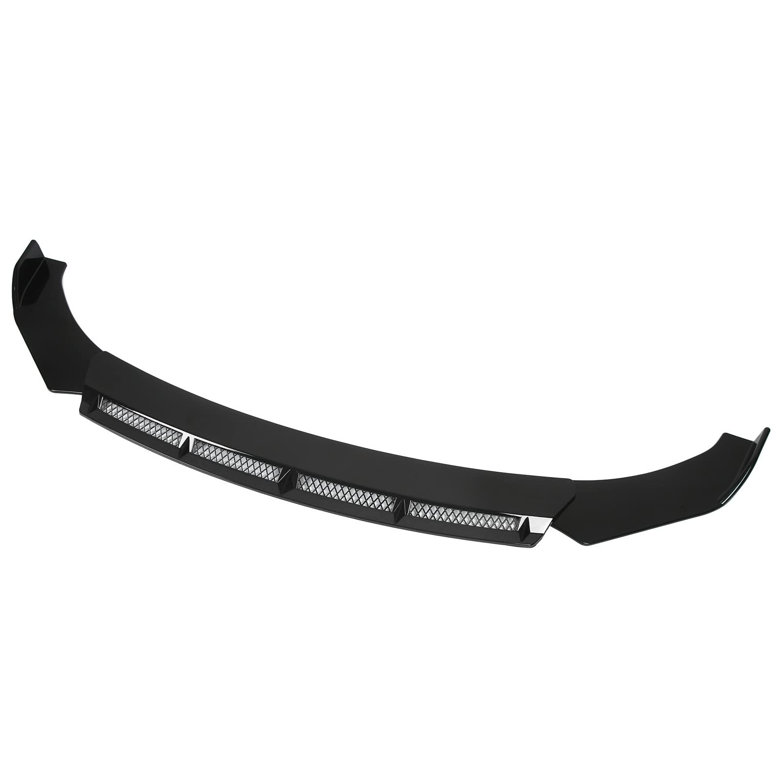 Tbest Spoiler und Flügel 3pcs Frontschürze Lip Body Kit Universal Spoiler Wing Car Modification für Automobile Schwarz (Schwarz) von Tbest
