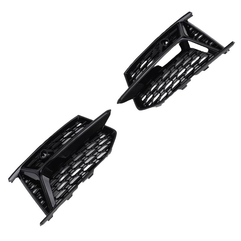 Vordere Stoßfänger Nebel Light Kühlergrillabdeckung Premium Dauerhaftes ABS -Material Sporty Design Verbessertes Erscheinungsbild für S6 C8 2018 2025 (BLACK) von Tbest