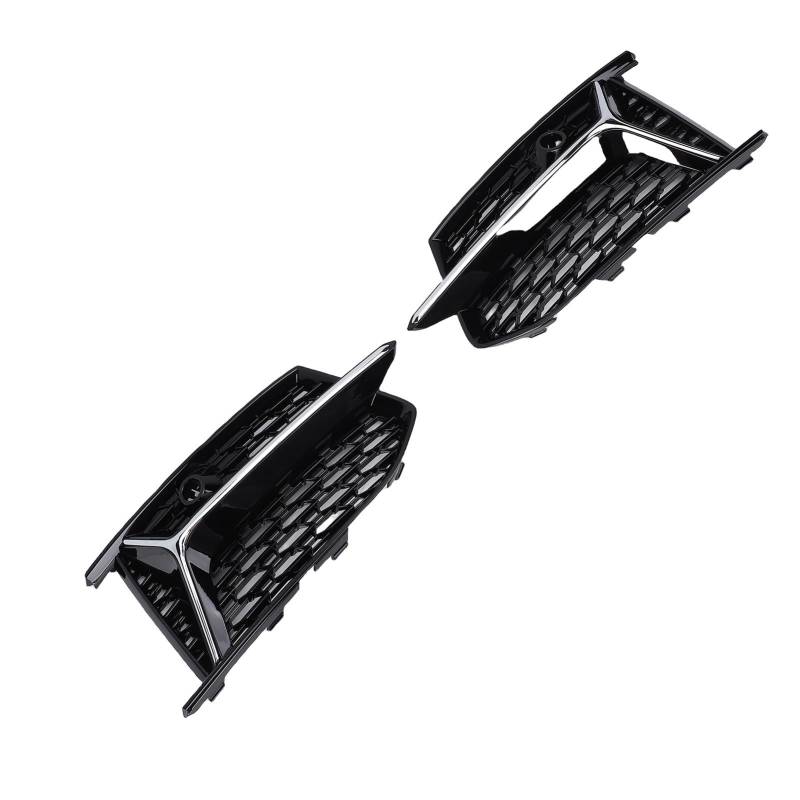 Vordere Stoßfänger Nebel Light Kühlergrillabdeckung Premium Dauerhaftes ABS -Material Sporty Design Verbessertes Erscheinungsbild für S6 C8 2018 2025 (Chrom) von Tbest