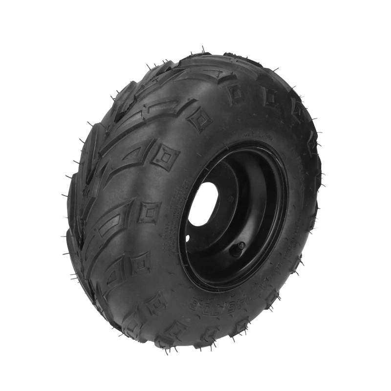 Gokart Reifen, ATV Tubeless Reifen, 145/70-6 ATV-Schlauchlosreifen mit 6-Zoll-Felge Gummi universell für Go-Kart, UTV, Quad, 4 Räder von Tbest