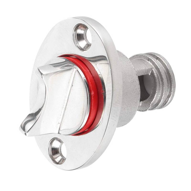 boat drain bung,ablassschraube boot,Unverlierbare Schrauben-Ablassstopfen-Hardware Marinepolierter Garboard-Ablassstopfen Passt auf Lochschraubengewinde Korrosionsbeständiger Edelstahl 316 von Tbest