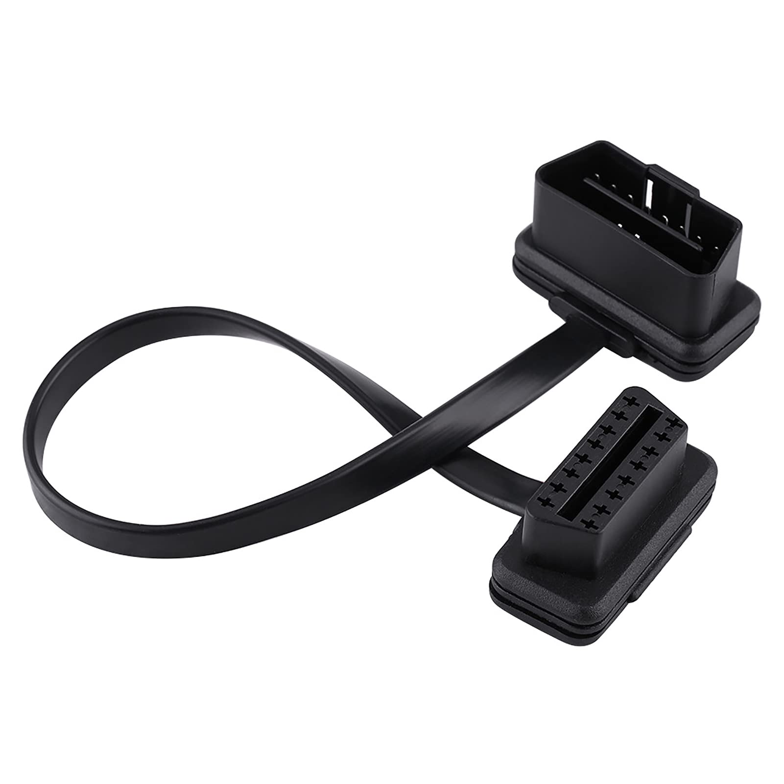 obd2 verlängerung,Obd2 Kurz Flach,Obd2 Verlängerung,Obd2 16 Pin Verl?Ngerungskabel Auto Auto Obd2 16 Pin Stecker Auf Buchse Verl?Ngerungskabel Diagnoseadapter(30Cm) von Tbest