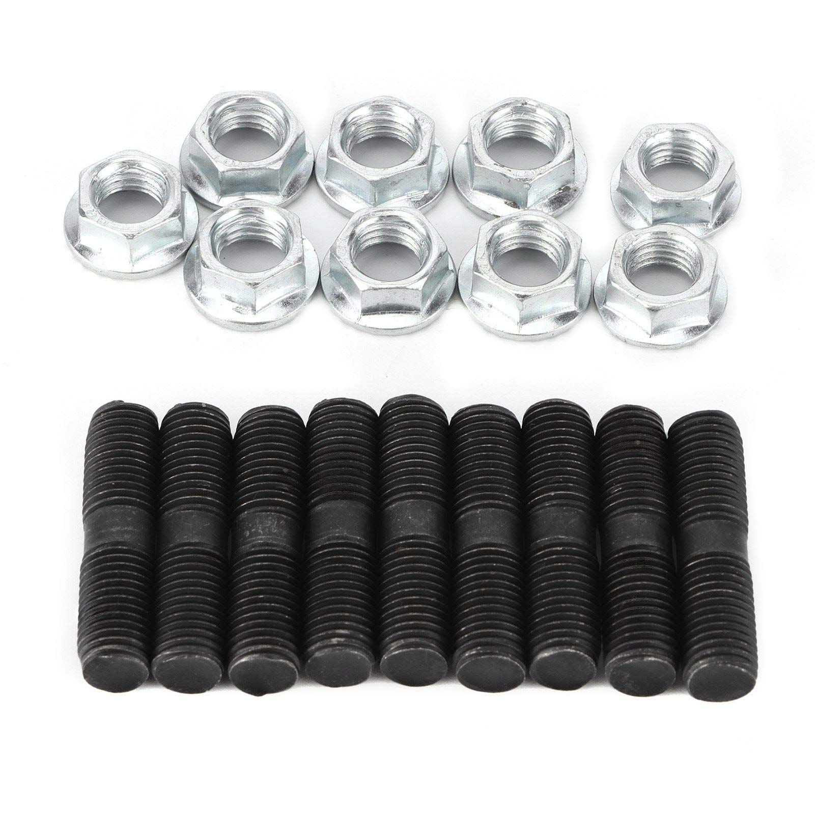 stehbolzen m10x40,turbo studs,M10 1,25 Stud M10 1,25 Stud Turbolader und Zubehör 9 Stück M10x1,25 Turbo Studs Kontermuttern Kit Auto Fahrzeugzubehör Passend für stehbolzen m10x40,turbo studs,M10 1,25 Stud M10 1,25 Stud Turbolader und Zubehör 9 Stück M10x1,25 Turbo Studs Kontermuttern Kit Auto Fahrzeugzubehör Passend für von Tbest