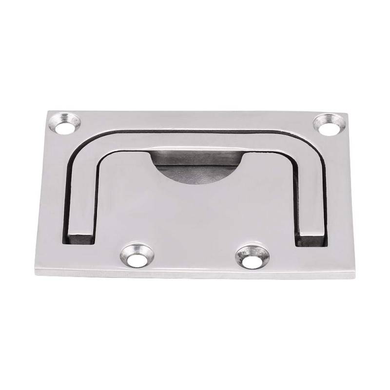 Tbest Griff Versenkbar Edelstahl,Einlassgriff,Versenkbare Griffe Edelstahl,Bootslugriff,Bootsbündiger Luschließer Spül Ziehgriff Kabinett Aufzug Ziehgriff Edelstahl Bootstür Hardware Ersatz Für Marine von Tbest