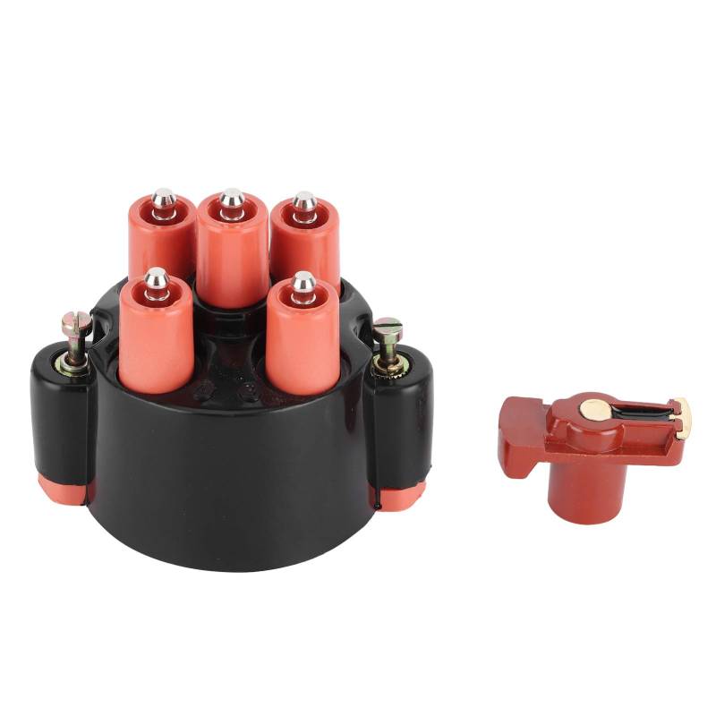 Tbest Zündverteilerkappe + Rotor 0001584902 für 190 W201 / Coupé / G-Klasse, Aluminium, Rot, Drehverschluss von Tbest