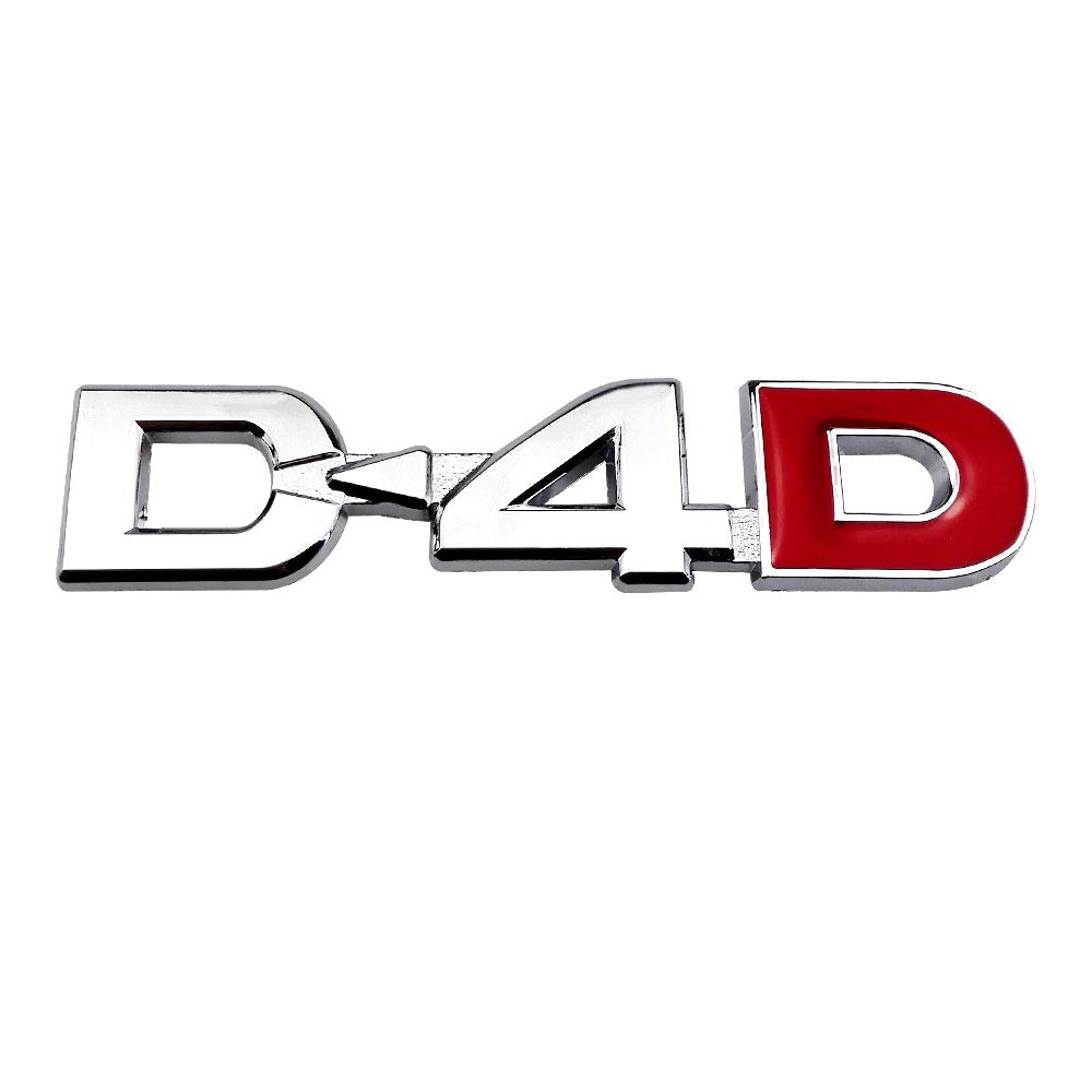 1 Stücke Personalisierte 3D Auto Aufkleber Metall D4D Auto Aufkleber Abzeichen Dekoration Aufkleber Universal Für Highlander (Rot) von Tcare