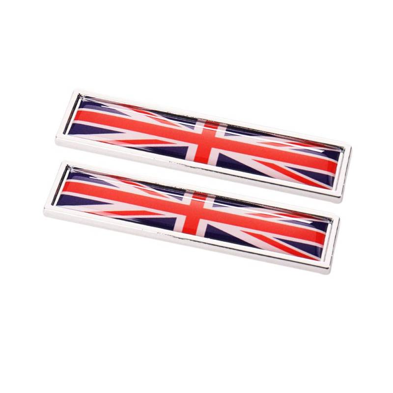1 para 3D Auto Metall Aufkleber Aluminium England Britische Nationalflagge Karosserie Stamm Logo Auto Motorrad Persönlichkeit Dekoration Aufkleber Auto Styling von Tcare