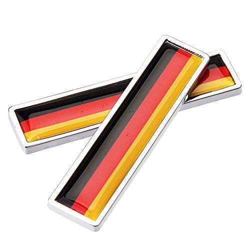 1 para Deutschland Flagge Metall Auto Aufkleber Schmücken Aufkleber Emblem Abzeichen von Tcare