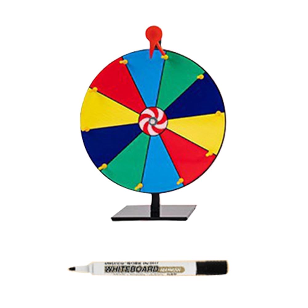 Tdkjfoutr 12-Brettspiel-Drehteller mit Trocken Abwischbarem Stift für das Brettspiel Fortune Game von Tdkjfoutr