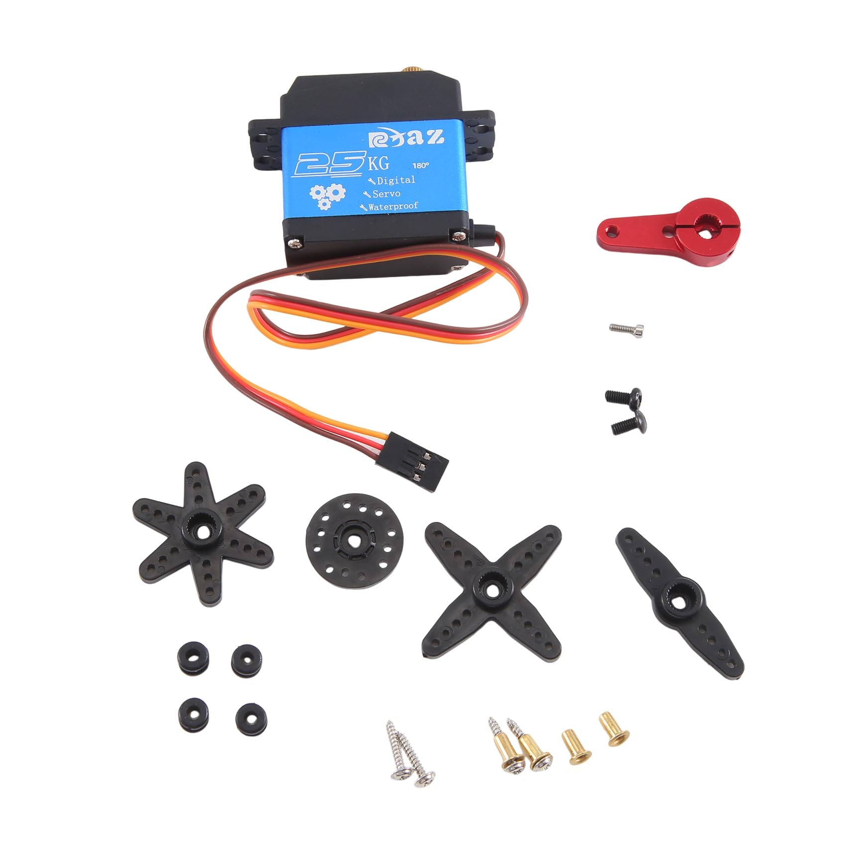 Tdkjfoutr 25-Kg-Short-Body-Servo 4412LV 180° Digitales Metallgetriebe mit Niedrigem Profil und Metallarm für 1:10 1:12 RC-Car SCX10 TRX4 Tdkjfoutr 25-Kg-Short-Body-Servo 4412LV 180° Digitales Metallgetriebe mit Niedrigem Profil und Metallarm für 1:10 1:12 RC-Car SCX10 TRX4 von Tdkjfoutr