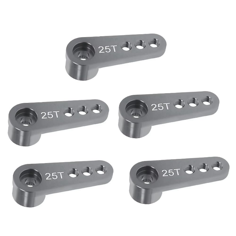 Tdkjfoutr 25T Aluminiumlegierung RC Auto Lenkservo Horn Arm für 1/10 1/8 RC Auto Crawler Teile Tdkjfoutr 25T Aluminiumlegierung RC Auto Lenkservo Horn Arm für 1/10 1/8 RC Auto Crawler Teile von Tdkjfoutr