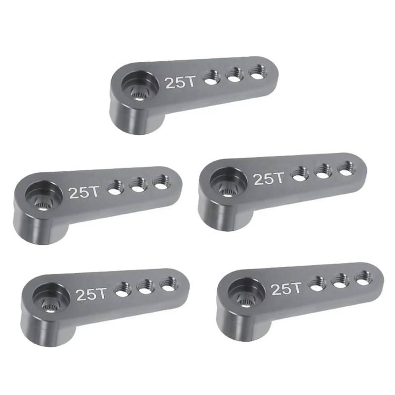 Tdkjfoutr 25T Aluminiumlegierung RC Auto Lenkservo Horn Arm für 1/10 1/8 RC Auto Crawler Teile von Tdkjfoutr