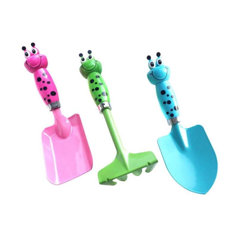 Tdkjfoutr 3-Teiliges Set mit Gartengeräten zum Spielen im Freien, Strandspielzeug, Zubehör für Kinder, Multifunktionale Sandschaufel Aus von Tdkjfoutr