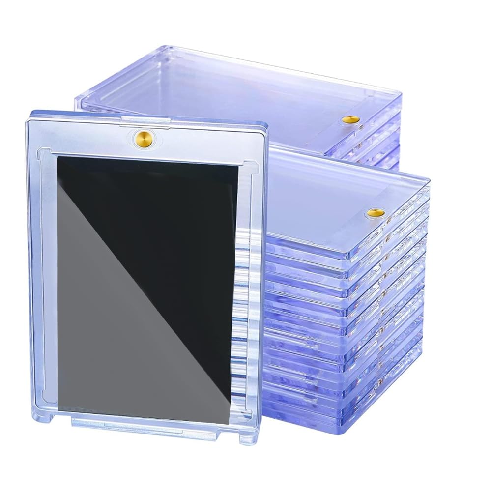 Tdkjfoutr 30er-Pack Magnetischer Kartenhalter 35pt, Kartenschutz, Kartenhüllen, Vitrine für Baseballkarten, Sportkarten, Sammelkarten von Tdkjfoutr