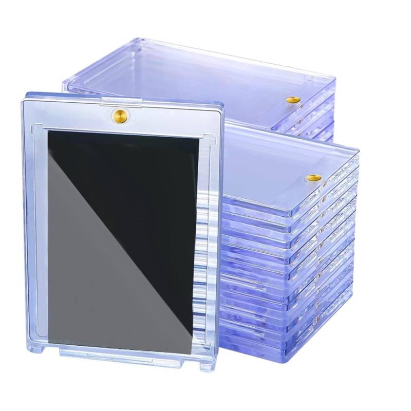 Tdkjfoutr 30er-Pack Magnetischer Kartenhalter 35pt, Kartenschutz, Kartenhüllen, Vitrine für Baseballkarten, Sportkarten, Sammelkarten von Tdkjfoutr