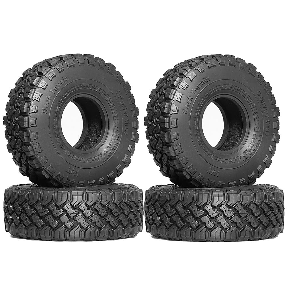 Tdkjfoutr 4 STÜCKE 116mm 1,9 Gummireifen Radreifen für 1/10 RC Crawler Auto Axial SCX10 Pro Capra Traxs TRX4 D90 Redcat Tdkjfoutr 4 STÜCKE 116mm 1,9 Gummireifen Radreifen für 1/10 RC Crawler Auto Axial SCX10 Pro Capra Traxs TRX4 D90 Redcat von Tdkjfoutr