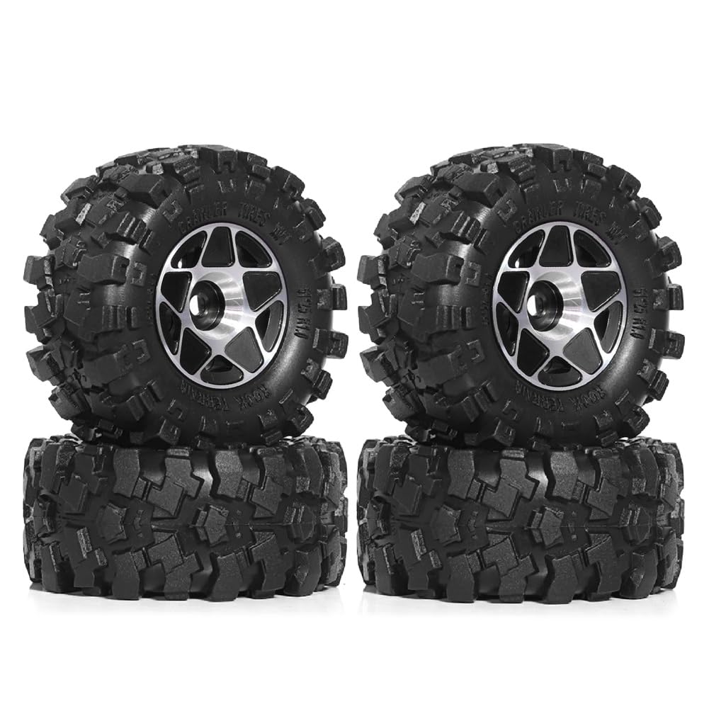 Tdkjfoutr 4 Stück 57 mm 1,0 Metall-Beadlock-Radreifensatz für 1/18 1/24 RC Crawler Car TRX4M SCX24 AX24 FCX24 Schwarz Tdkjfoutr 4 Stück 57 mm 1,0 Metall-Beadlock-Radreifensatz für 1/18 1/24 RC Crawler Car TRX4M SCX24 AX24 FCX24 Schwarz von Tdkjfoutr