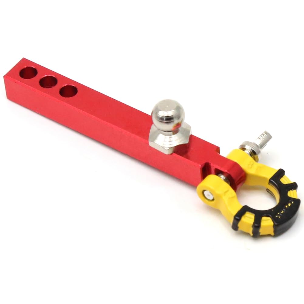 Tdkjfoutr Anhängerkupplung Aus Metall für 1/10 RC Crawler TRX4-6 Axial SCX10 90046 Redcat Upgrade-Teile, Rot + Gelb Tdkjfoutr Anhängerkupplung Aus Metall für 1/10 RC Crawler TRX4-6 Axial SCX10 90046 Redcat Upgrade-Teile, Rot + Gelb von Tdkjfoutr