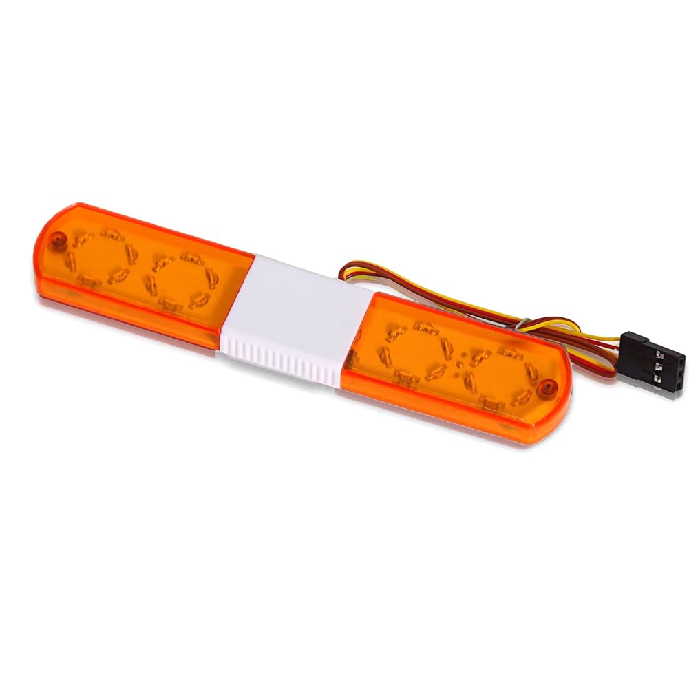 Tdkjfoutr Blitzalarmlampe LED Polizeiauto Helles Licht für 1/10 RC D12, Traxs Axial Auto-Upgrade-Teile, 115 Mm, Gelb Tdkjfoutr Blitzalarmlampe LED Polizeiauto Helles Licht für 1/10 RC D12, Traxs Axial Auto-Upgrade-Teile, 115 Mm, Gelb von Tdkjfoutr