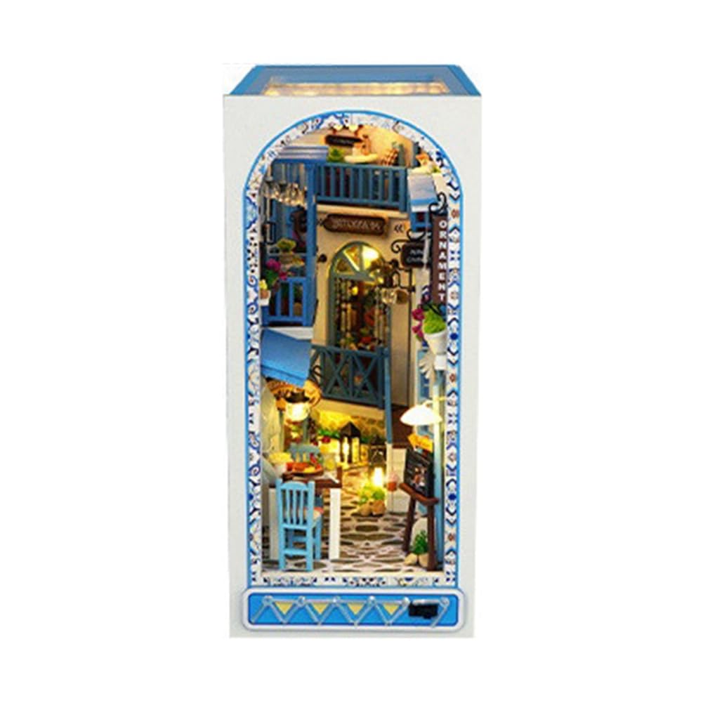 Tdkjfoutr Bücherregal, Puppenhaus-Dekoration, Ozeanstadt, Modellbauset, Bastelset für Erwachsene, 1 Set von Tdkjfoutr
