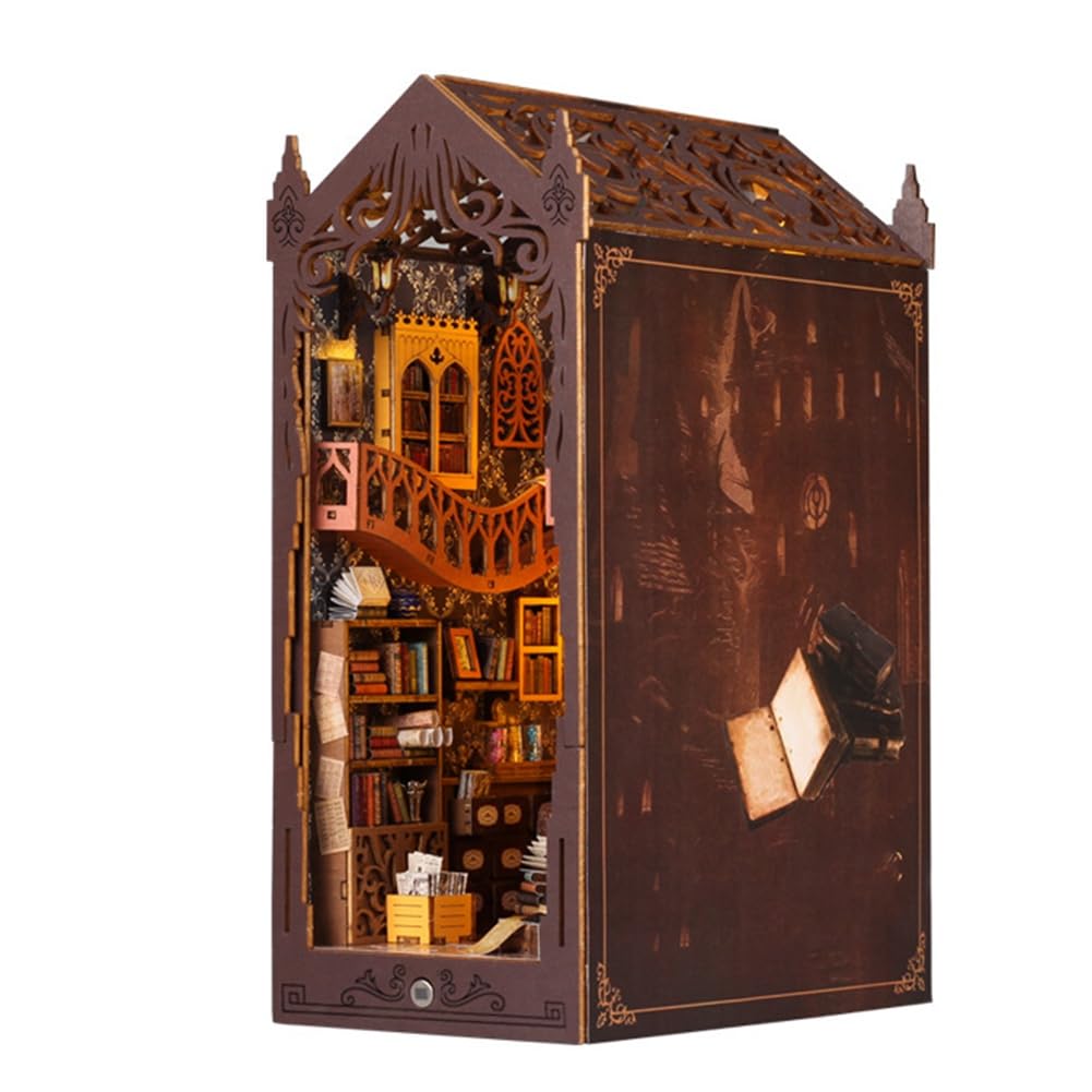 Tdkjfoutr DIY Kabine Induktionsbuch Dreidimensionales Zusammengebautes Handgemachtes Magisches Bücherregal Ornamente Geschenke von Tdkjfoutr