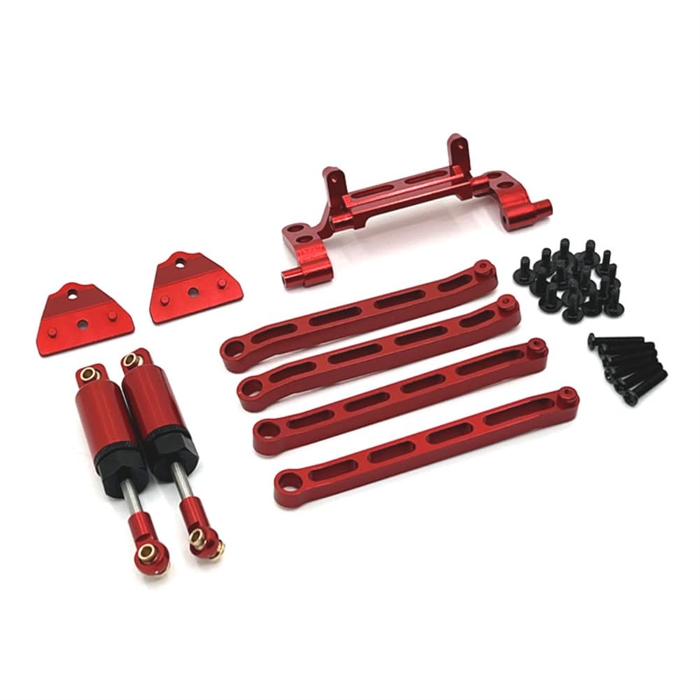 Tdkjfoutr Für 1/12 MN82 LC79 MN78 Fernbedienung Auto Teile Zugstange Hydraulische Stoßdämpfer Kit RC Rot von Tdkjfoutr