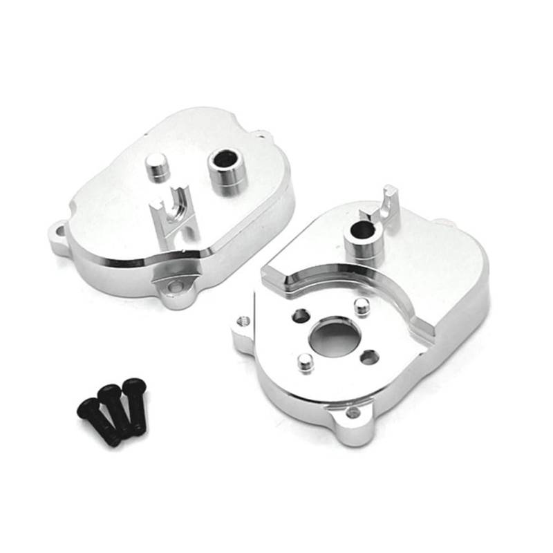 Tdkjfoutr Für 1/12 MN82 LC79 MN78 RC Auto-Tuning-Teile Getriebeschalenabdeckung Metallgetriebegehäuse Silber von Tdkjfoutr