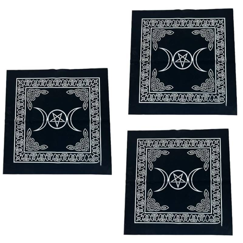 Tdkjfoutr J-Stil 49 X 49 cm Tarot-Tischspiel-Abdeckung, Ritual-Zubehör, Hexenbedarf, Spiel-Abdeckung von Tdkjfoutr