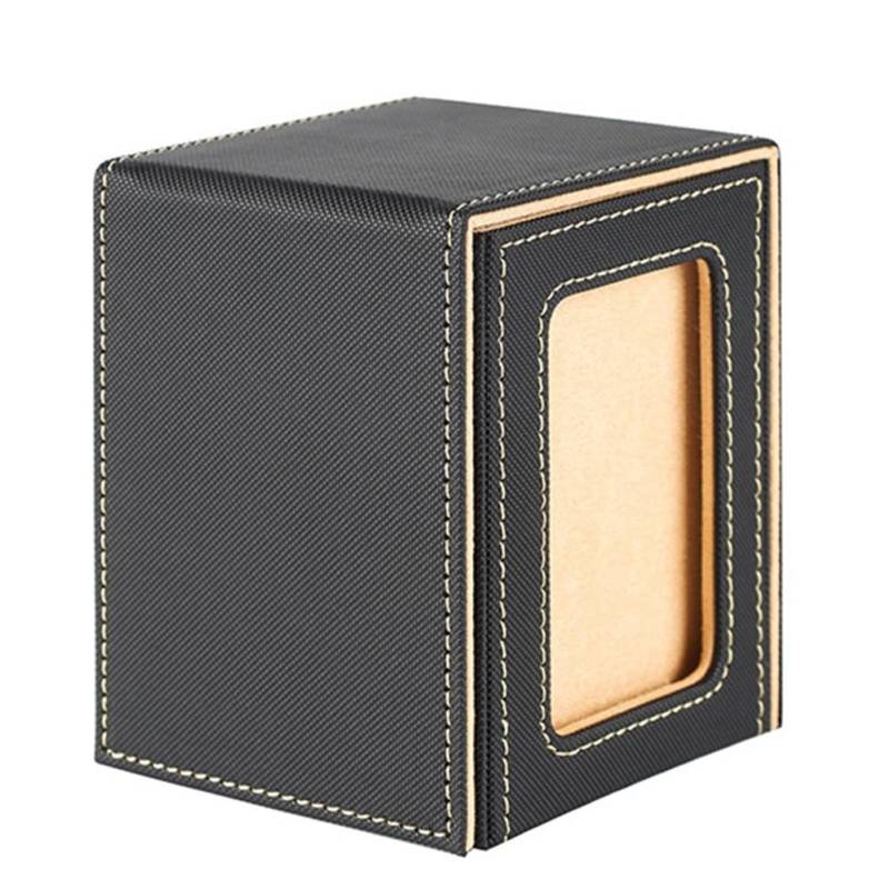 Tdkjfoutr Karten Aufbewahrungsbox für Sammelkarten, Kartendeck Box mit Sichtfenster Kartendeck Hülle Khaki von Tdkjfoutr