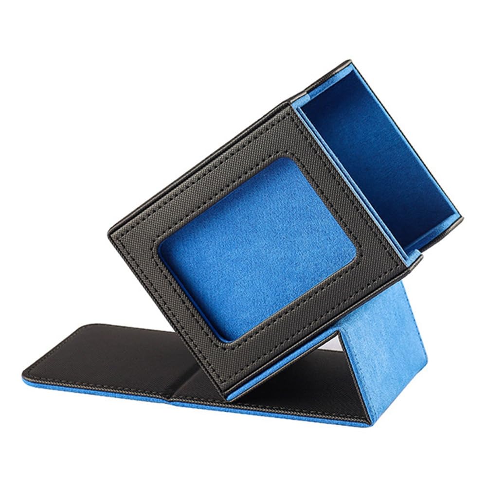 Tdkjfoutr Kartenaufbewahrungsbox für Sammelkarten, Kartendeckbox mit Sichtfenster Kartendeckhülle Kartendeckbox Blau von Tdkjfoutr
