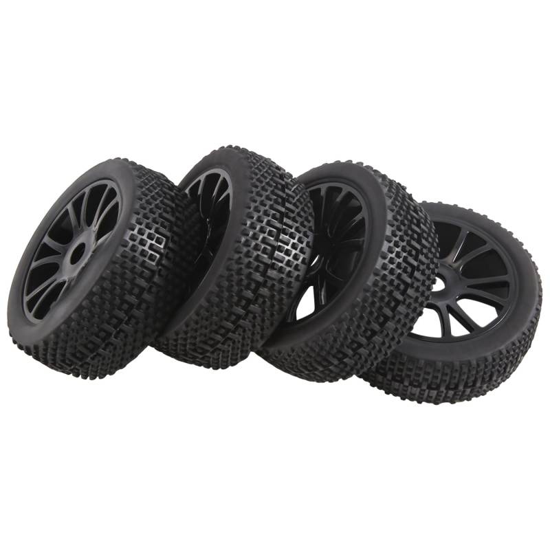 Tdkjfoutr RC 1:8 Off Road Car Gummireifen und Kunststofffelgen HUB HEX 17 mm 81-801 Zubehör, A von Tdkjfoutr