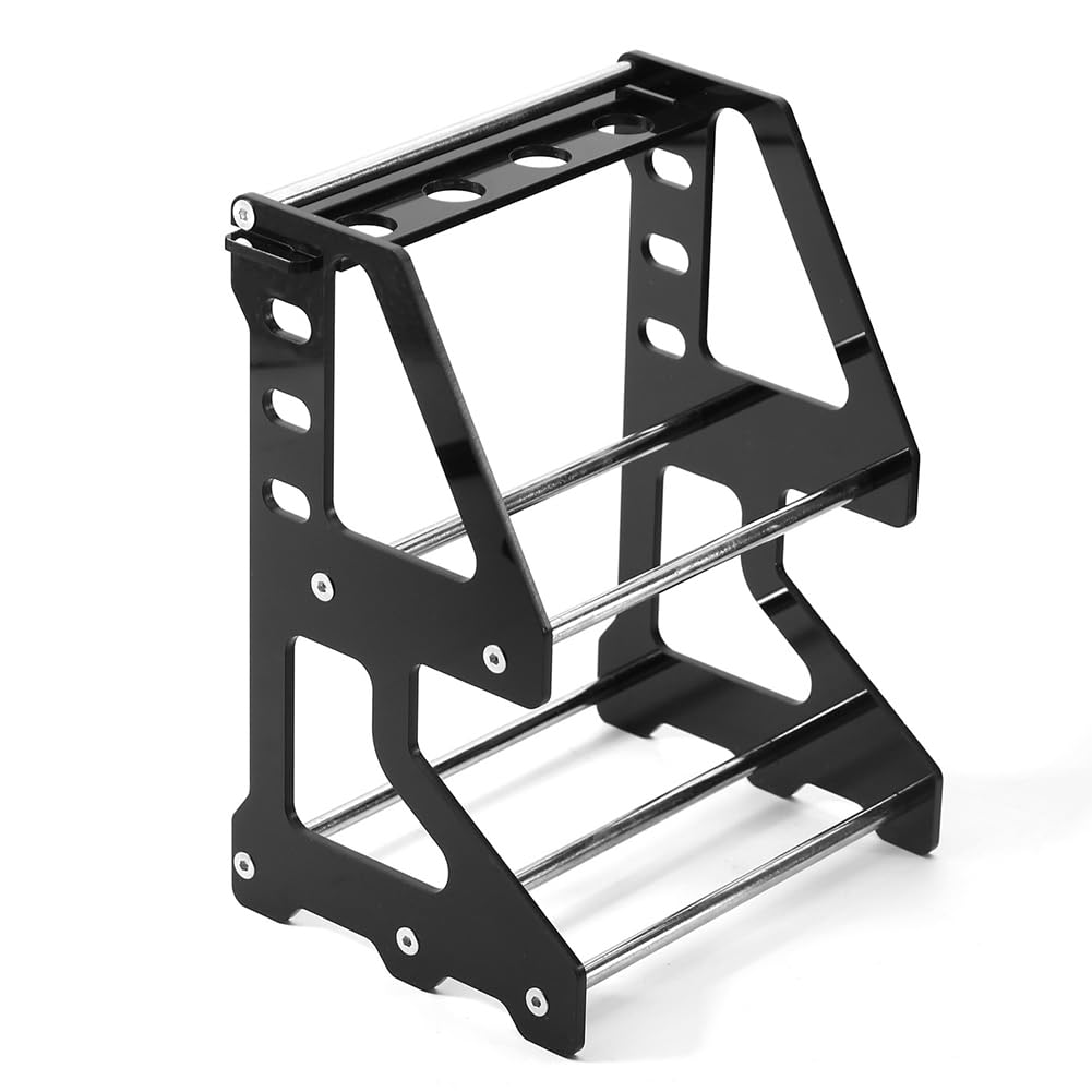 Tdkjfoutr RC-Radständer, RC-Radreifen-Aufbewahrungsregal, RC-Metallfelgenreifen-Aufbewahrungsregal für 1/10 1/12 Fahrzeuge, Modell-Crawler-Auto von Tdkjfoutr