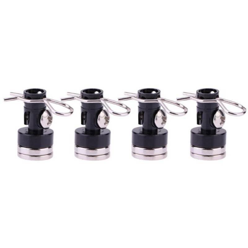 Tdkjfoutr Schwarze, Unsichtbare, Magnetische Auto-Shell-Säule Aus Metall, RC-Auto-Shell-Befestigungssäule für 1/10 Axial SCX10 TRX4 D90 Redcat von Tdkjfoutr