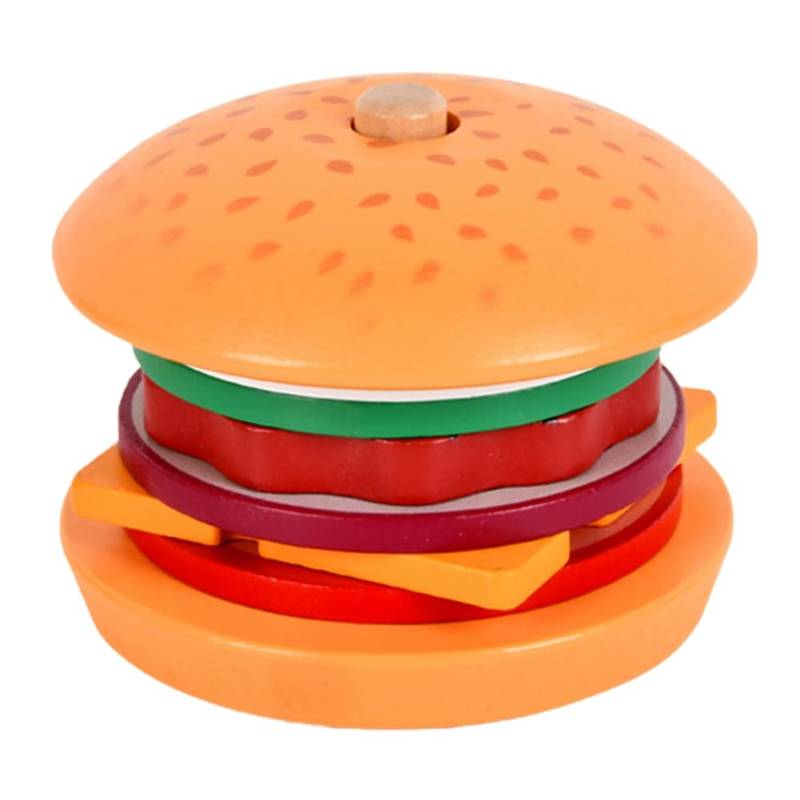 Tdkjfoutr Simulation Aus, Hamburger zum Vortäuschen, Pädagogisches Essen, Hamburger Schneiden und Zusammensetzen von Tdkjfoutr