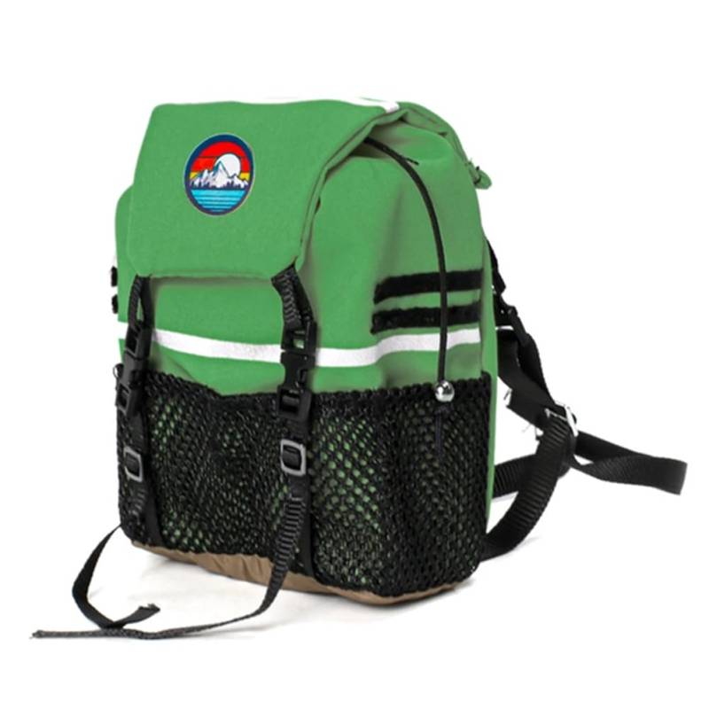 Tdkjfoutr Simulation Rucksack Schaufel Aufbewahrungstasche Gepäcktasche Handtasche Dekoration für 1/8 1/10 RC Crawler Auto, Grüne Tasche von Tdkjfoutr