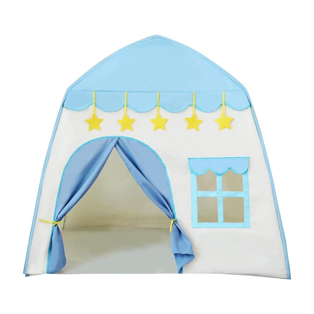 Tdkjfoutr Spielzelt für Drinnen und Draußen, Prinzessinnenzelt Als Geschenk für Mädchen, Großes Hauszelt für und Kleinkinder, Langlebig, Blau Tdkjfoutr Spielzelt für Drinnen und Draußen, Prinzessinnenzelt Als Geschenk für Mädchen, Großes Hauszelt für und Kleinkinder, Langlebig, Blau von Tdkjfoutr