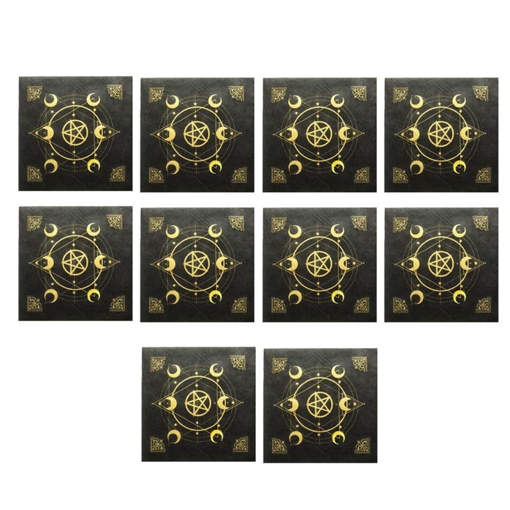 Tdkjfoutr Tischdecke mit Tarotkarten im E-Stil, Vliesstoff, Schöne Muster-Tischdecke von Tdkjfoutr