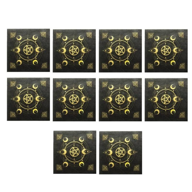 Tdkjfoutr Tischdecke mit Tarotkarten im E-Stil, Vliesstoff, Schöne Muster-Tischdecke von Tdkjfoutr